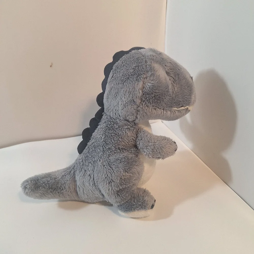 Carter's Gray Dinosaur Plush Teeth Smiling Chunky Belly Soft Baby Lovey 10